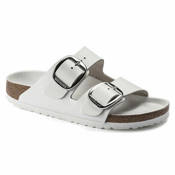 Dámské Arizona Birkenstock Big Přezkou Læder Bílé | CZ 471PJJ